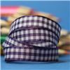 Order  10mm Gingham Ribbon - Liberty/White